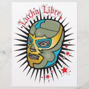 Prospectus 21,6 Cm X 24,94 Cm Lucha Libre Masque de lutte mexicaine