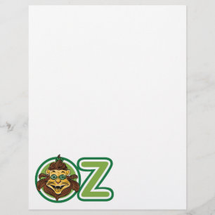 Prospectus 21,6 Cm X 24,94 Cm Magicien d'Oz vintage, Lion dans la lettre O