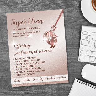 Prospectus 21,6 Cm X 24,94 Cm Maid Cleanhouse Sparkling Rose Gold