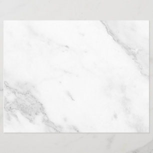 Prospectus 21,6 Cm X 24,94 Cm Marbre Blanc