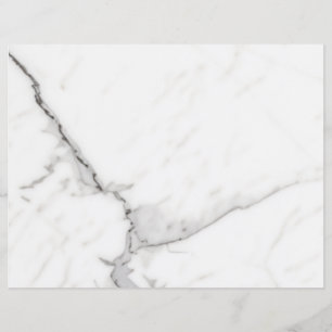 Prospectus 21,6 Cm X 24,94 Cm Marbre Blanc