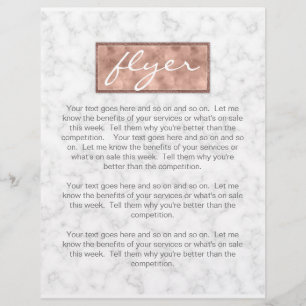 Prospectus 21,6 Cm X 24,94 Cm Marbre Rose Gold Box Elegant Flyer