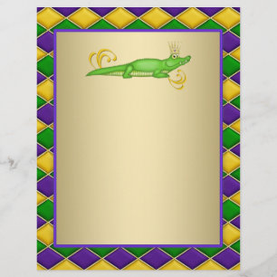 Prospectus 21,6 Cm X 24,94 Cm Mardi Gras d'alligator
