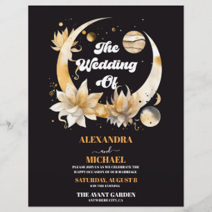 Prospectus 21,6 Cm X 24,94 Cm Mariage céleste d'or noir mystique