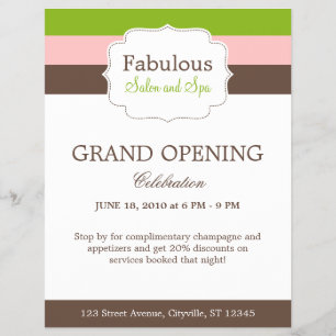 Prospectus 21,6 Cm X 24,94 Cm Modèle de dépliant à rayures de bonbons