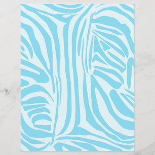 Prospectus 21,6 Cm X 24,94 Cm Modèle Zèbre Bleu