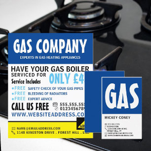 Prospectus 21,6 Cm X 24,94 Cm Modern Bold, Gas Engineer & Supplier Advertising