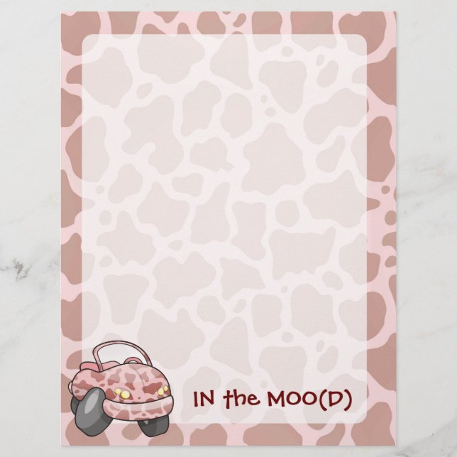 Prospectus 21,6 Cm X 24,94 Cm Moo Car (Devant)