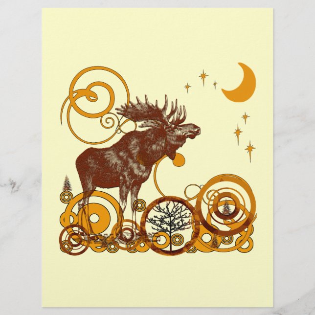Prospectus 21,6 Cm X 24,94 Cm Moose Christmas (Devant)