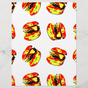 Prospectus 21,6 Cm X 24,94 Cm Motif Burger