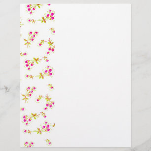 Prospectus 21,6 Cm X 24,94 Cm Motif floral doux