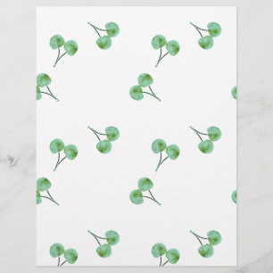 Prospectus 21,6 Cm X 24,94 Cm Motif Green Cherry