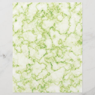 Prospectus 21,6 Cm X 24,94 Cm Motif Marbre Vert