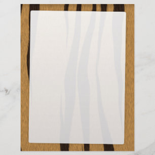Prospectus 21,6 Cm X 24,94 Cm Motif Rayures de Tigre
