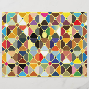 Prospectus 21,6 Cm X 24,94 Cm Multicolore geometric patterns with octagon shapes