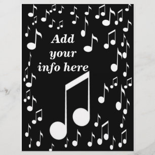Prospectus 21,6 Cm X 24,94 Cm Music Notes_ Flyer
