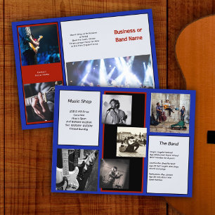 Prospectus 21,6 Cm X 24,94 Cm Musique Entreprise Échantillon de Brochure avec Be