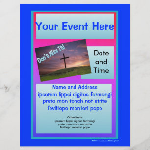 Prospectus 21,6 Cm X 24,94 Cm Ne manquez pas le dépliant - Bleu