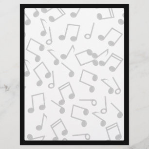 Prospectus 21,6 Cm X 24,94 Cm Notes musicales sur vierge (Ajouter une couleur Ar