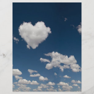 Prospectus 21,6 Cm X 24,94 Cm Nuage en forme de coeur