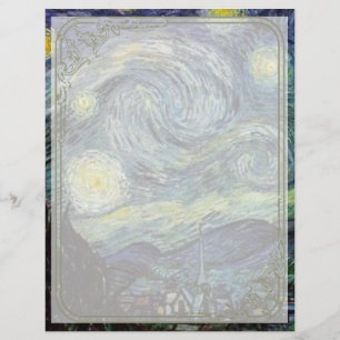 Prospectus 21,6 Cm X 24,94 Cm Nuit étoilée par Vincent van Gogh.