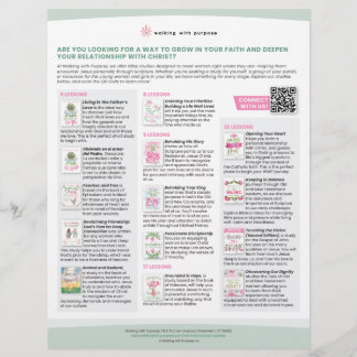 Prospectus 21,6 Cm X 24,94 Cm Options d'étude de la Bible pour femmes adultes Fl