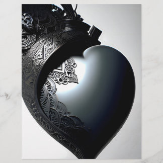 Prospectus 21,6 Cm X 24,94 Cm Orated Iron Heart Romantic Picture. AI