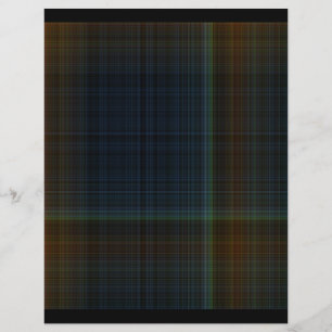 Prospectus 21,6 Cm X 24,94 Cm Origami Papier sombre Plaid Hobby Art personnalisa
