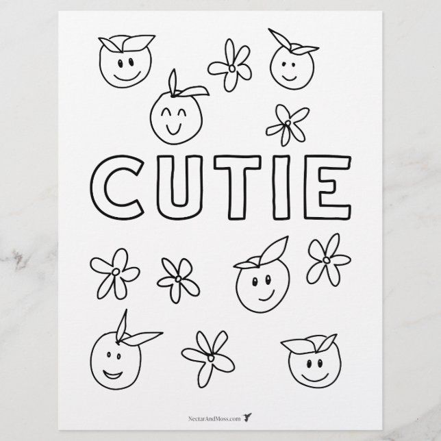 Prospectus 21,6 Cm X 24,94 Cm Page Couleur budget Oranges Cutie (Devant)