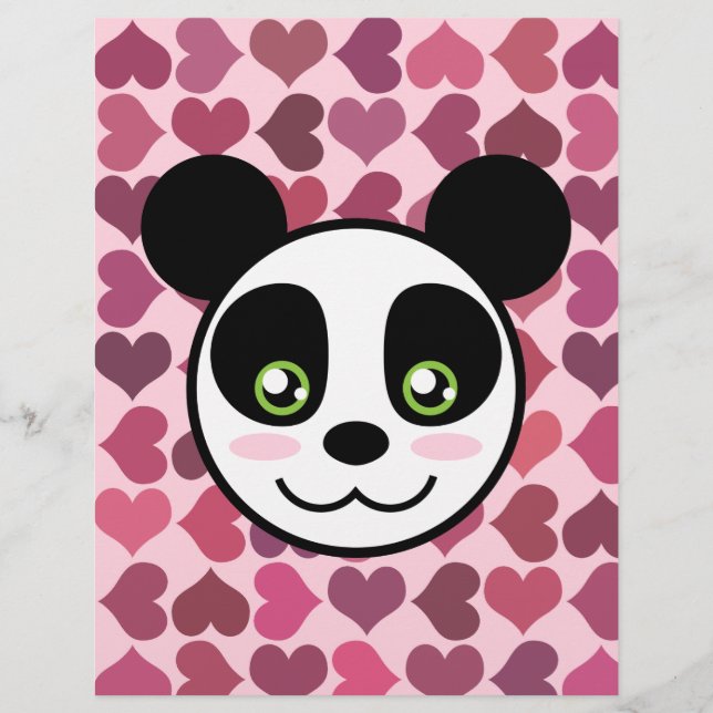 Prospectus 21,6 Cm X 24,94 Cm "Panda Love" (Devant)