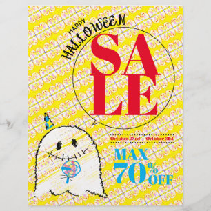 Prospectus 21,6 Cm X 24,94 Cm Papier à lettre de vente Halloween