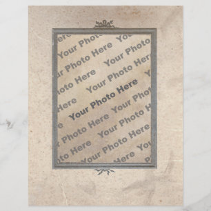 Prospectus 21,6 Cm X 24,94 Cm Papier-cadre antique