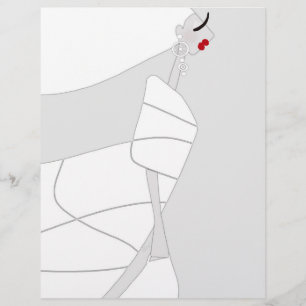Prospectus 21,6 Cm X 24,94 Cm Papier de coloriage Glam Style Moderne Miss Jazzy