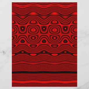 Prospectus 21,6 Cm X 24,94 Cm Papier Origami, Art Tribal Numérique Abstrait, Rou