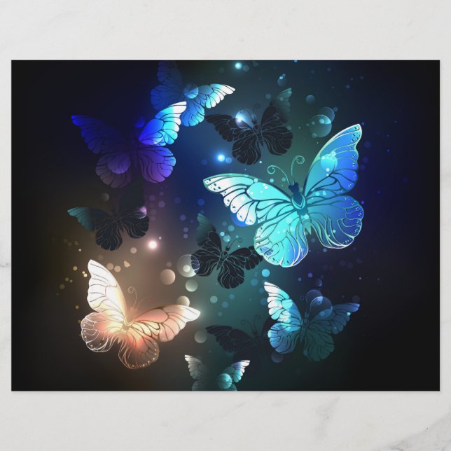 Prospectus 21,6 Cm X 24,94 Cm Papillon de nuit (Devant)
