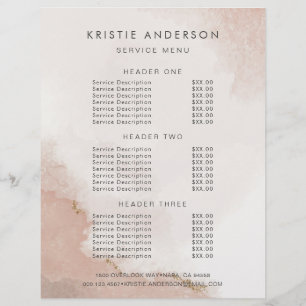 Prospectus 21,6 Cm X 24,94 Cm Pastel Dusty Pink & Gold Prix & Services