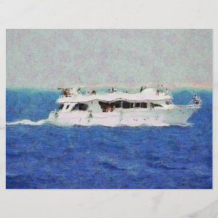 Prospectus 21,6 Cm X 24,94 Cm Peinture de bateau