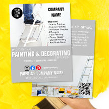 PEINTURE & DÉCORATION services flyer d'entreprise