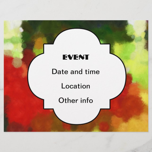 Prospectus 21,6 Cm X 24,94 Cm Peinture vert rouge (Devant)