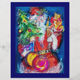 PROSPECTUS 21,6 CM X 24,94 CM PÈRE NOËL AVEC SAPIN DE NOËL ET CADEAUX
