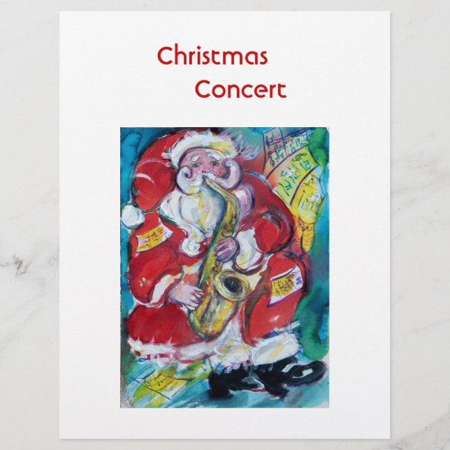 Prospectus 21,6 Cm X 24,94 Cm PÈRE NOËL et SAX (Devant)