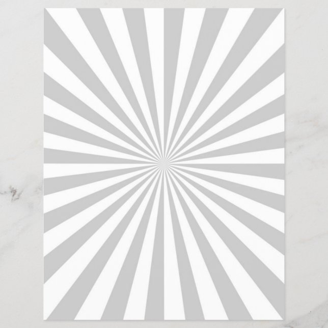 Prospectus 21,6 Cm X 24,94 Cm Personnaliser classique Grey Burst Roue de rotatio (Dos)