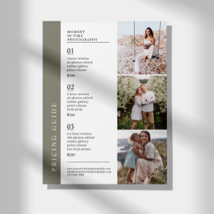 Prospectus 21,6 Cm X 24,94 Cm Photographie de famille Liste des guides de prix