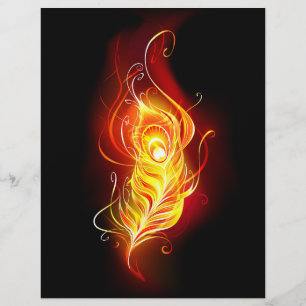 Prospectus 21,6 Cm X 24,94 Cm Plumes de paquetage de feu