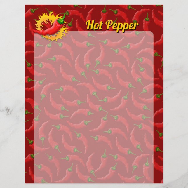 Prospectus 21,6 Cm X 24,94 Cm Poivre avec Flame Flyer (Devant)