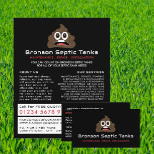 Prospectus 21,6 Cm X 24,94 Cm Poop Emoji, Septic Company, Septic Engineer Advert