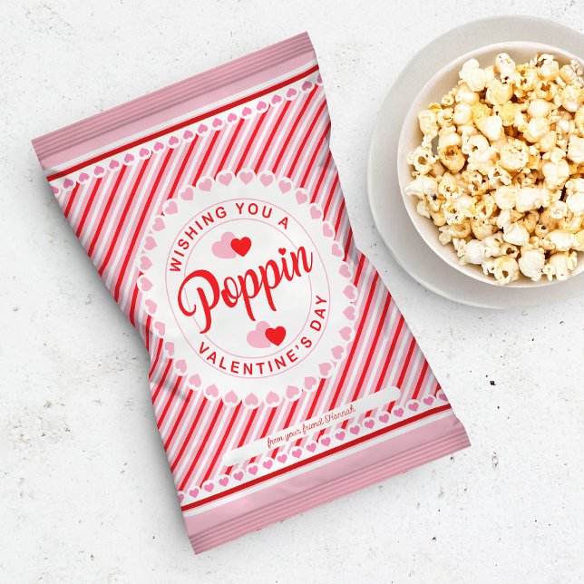 Prospectus 21,6 Cm X 24,94 Cm Poppin Valentine's Day Popcorn Sac à tarte (Créateur téléchargé)
