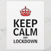 Poster de Keep Calm and Lockdown