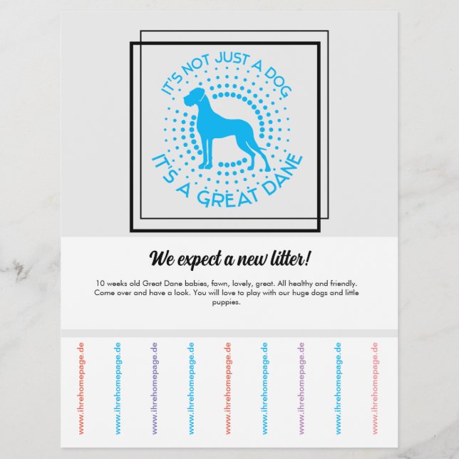 Prospectus 21,6 Cm X 24,94 Cm Pour vendre Puppies Flyer (Devant)
