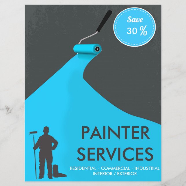 Prospectus 21,6 Cm X 24,94 Cm Professional Painter Discount Flyer (Devant)